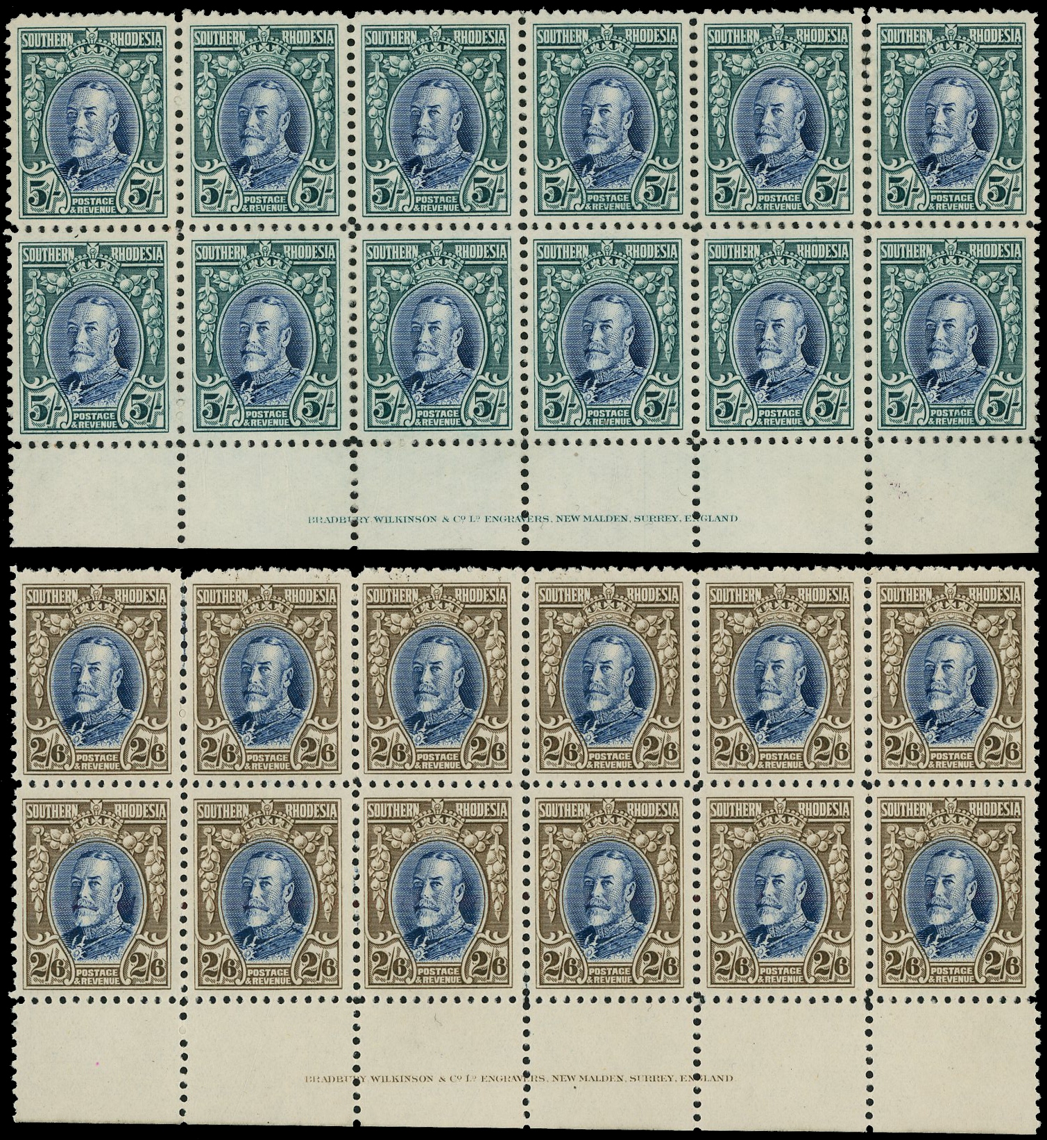 1931-37 Field Marshall range of 56 multiples from Bradbury Wilkinson archive