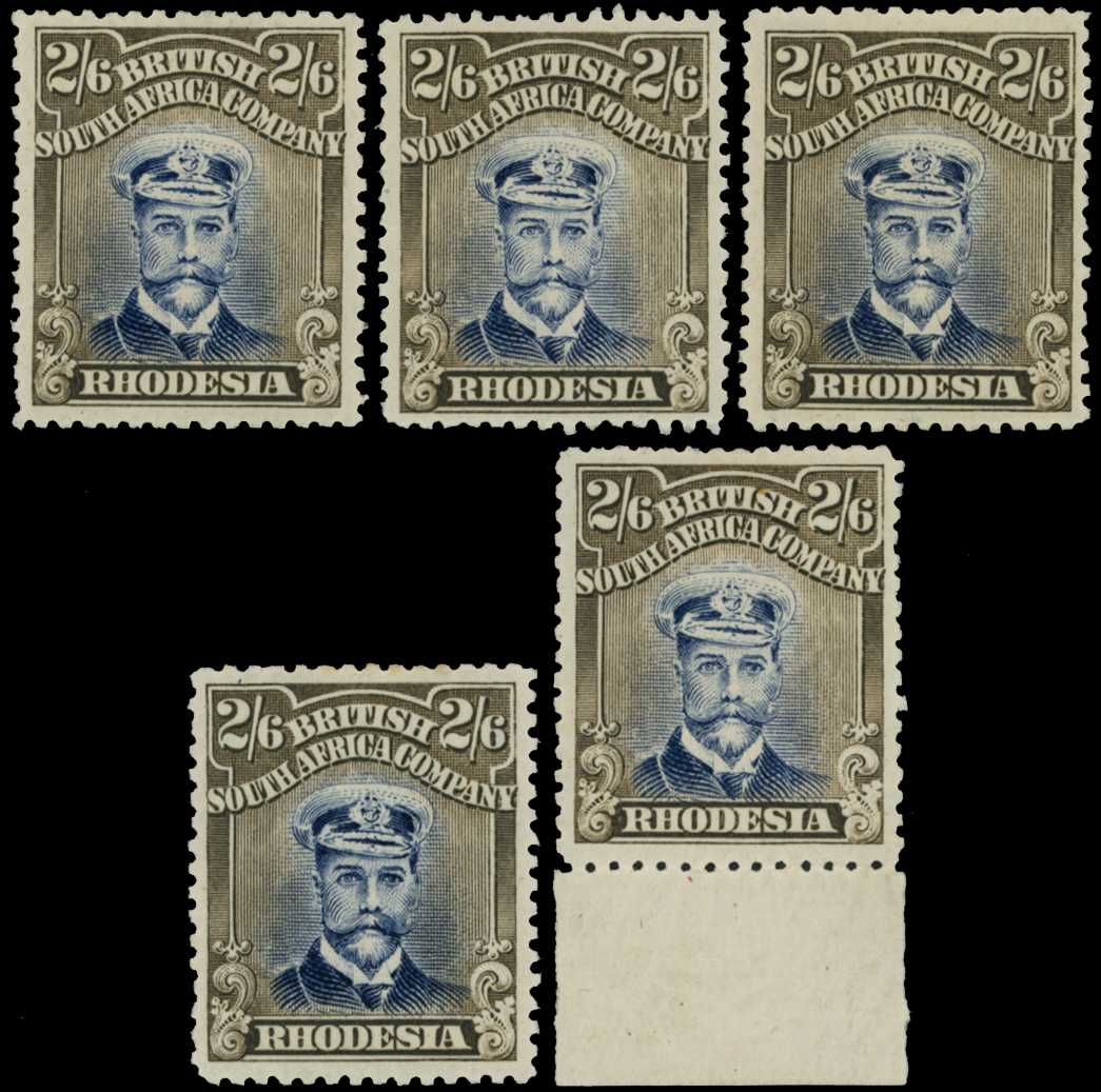 1922-3 2/6d Head Die IIIB, perf 14, white...