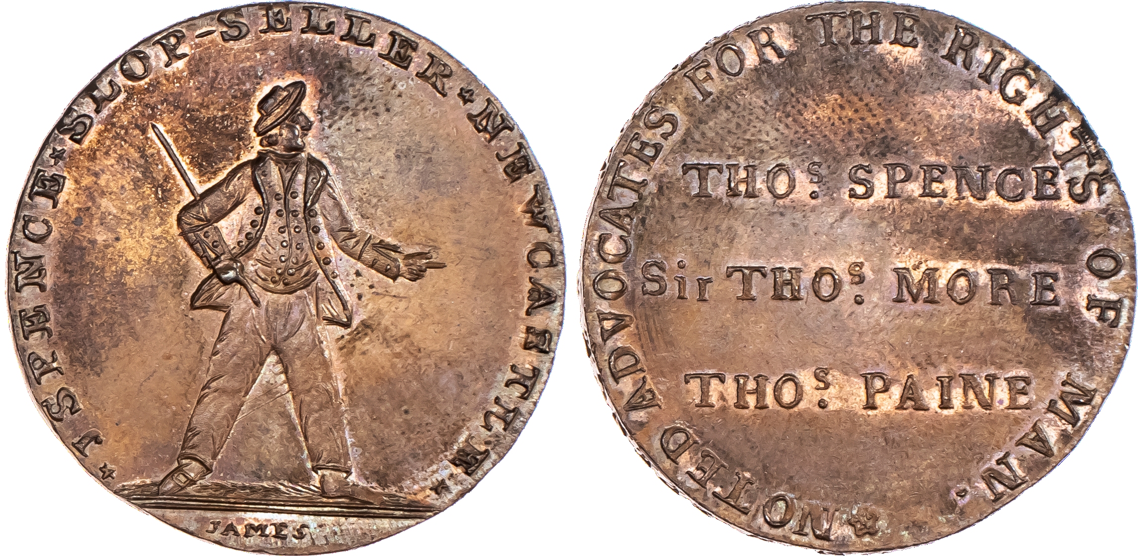 Newcastle‑upon‑Tyne, Thomas Spence (token...