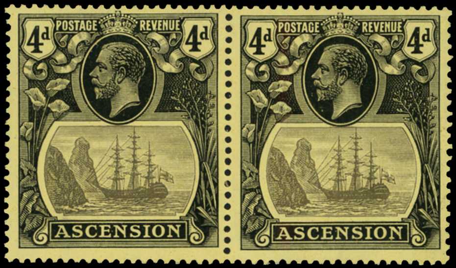 1924-33 4d KGV grey-black and black on...