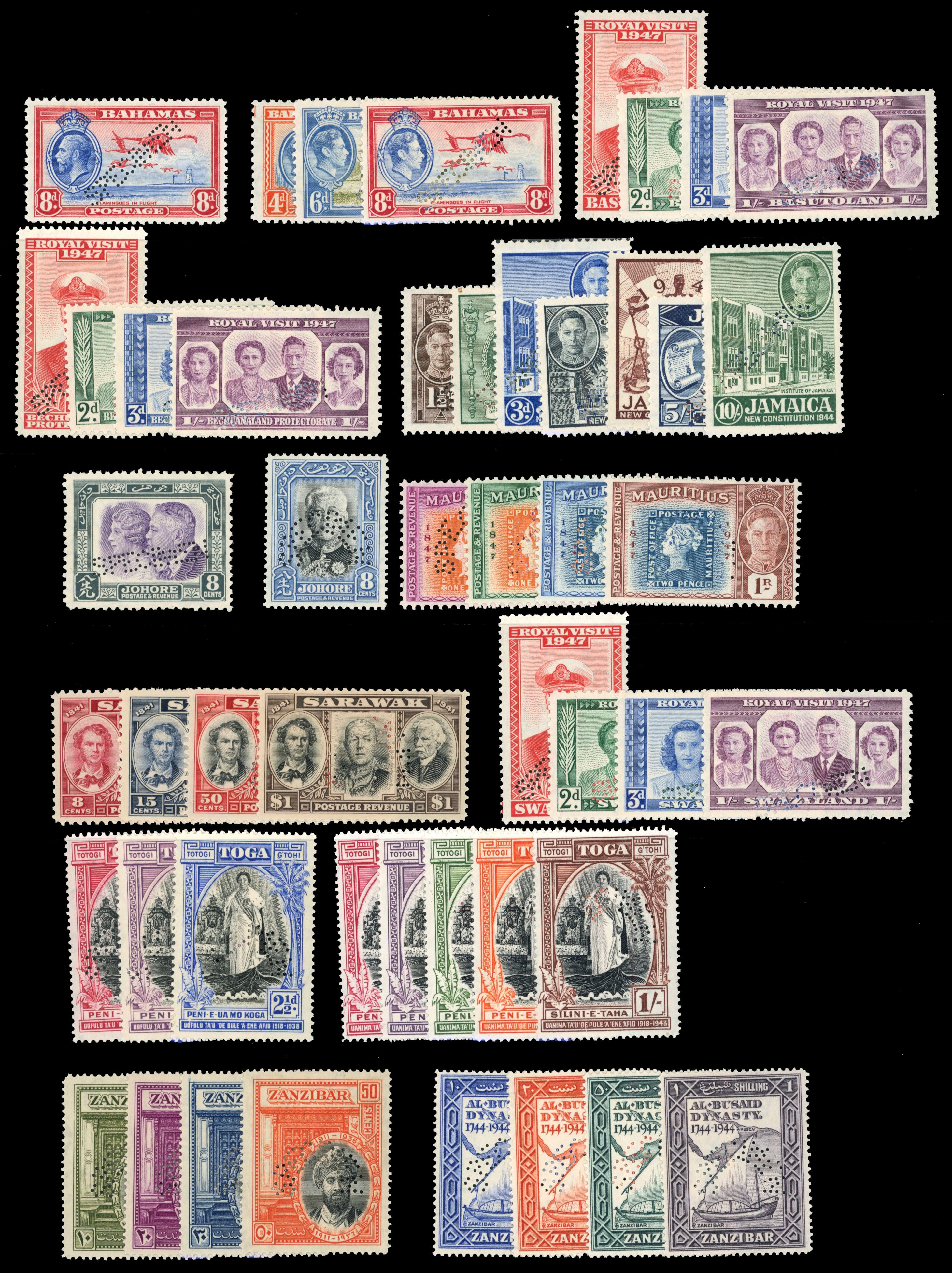 CW KGVI era Specimens on leaves