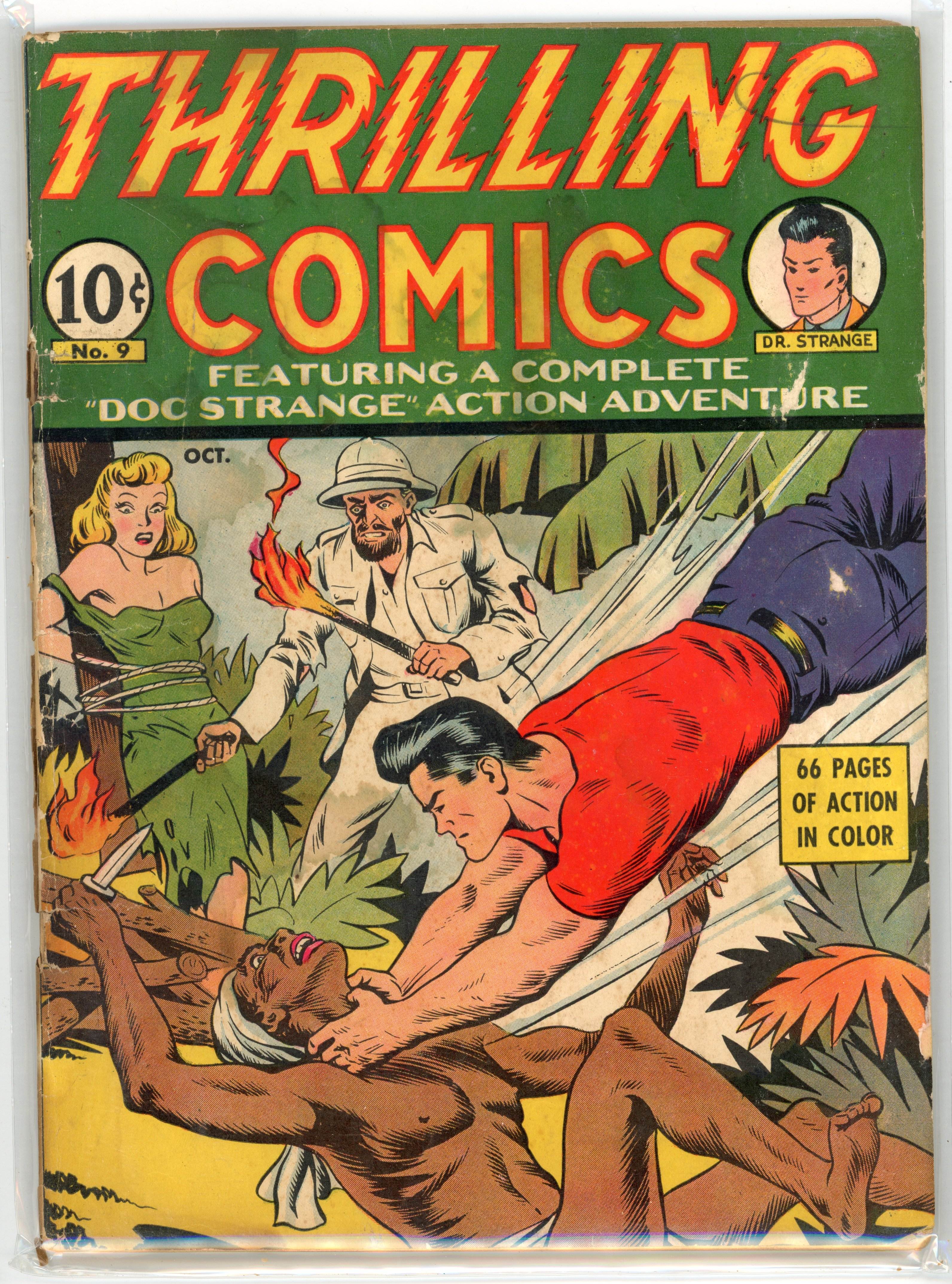Thrilling Comics #9 (Better Publications, 1940) Bondage cover