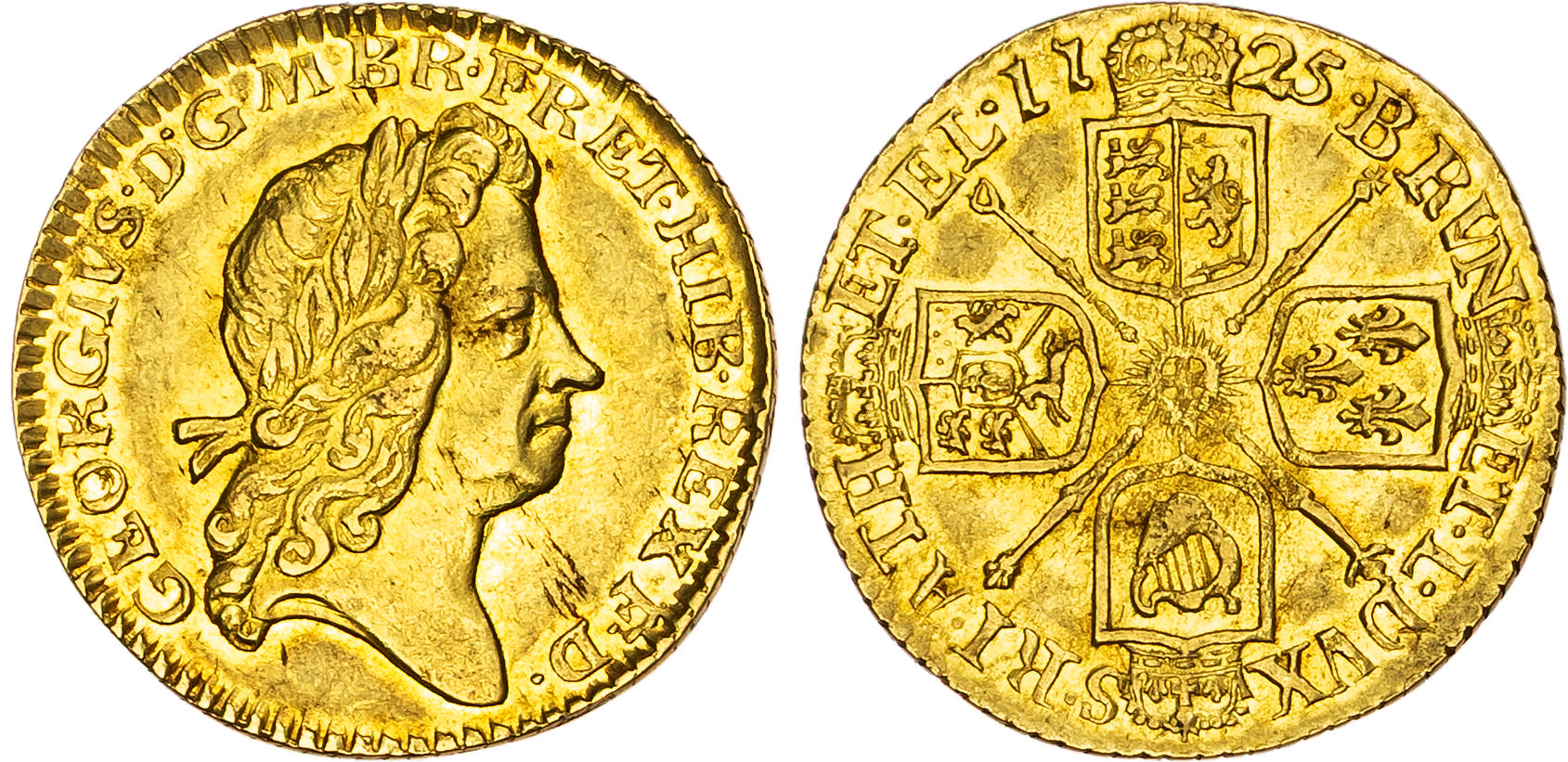 George I (1714-1727), AV Half-Guinea, 1725.