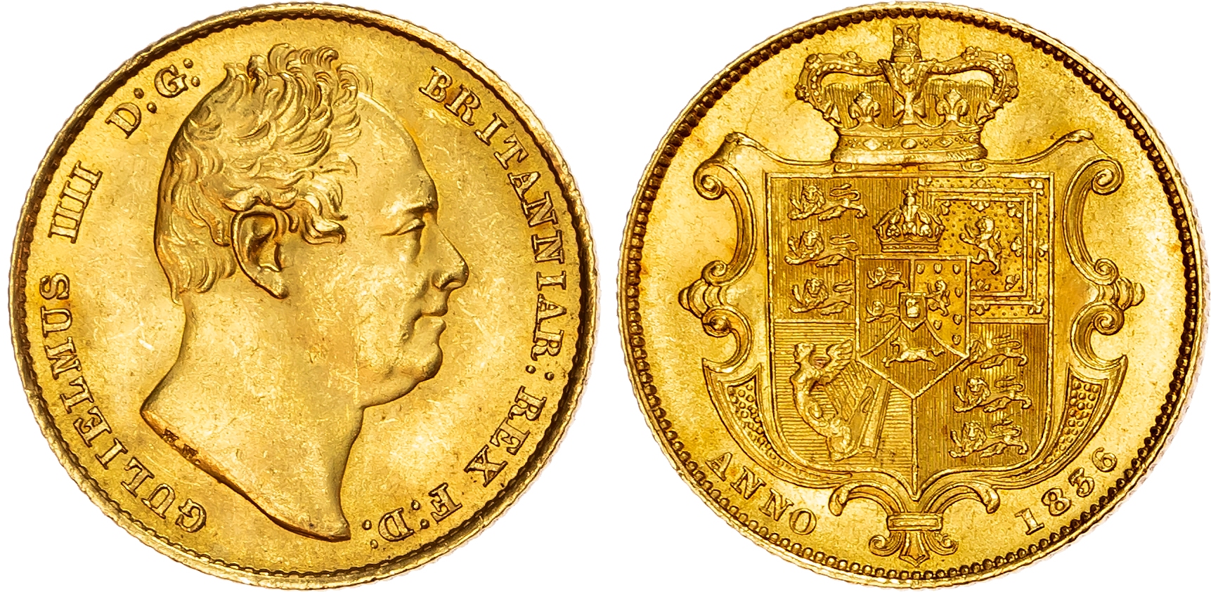 1836 William IV Sovereign MS64