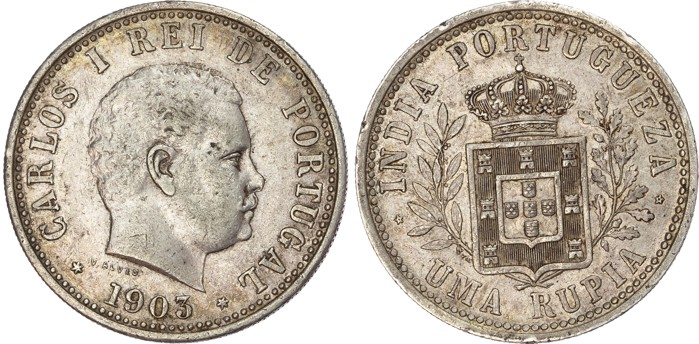 Mixed World lot of 7x coins. 1875-1994.