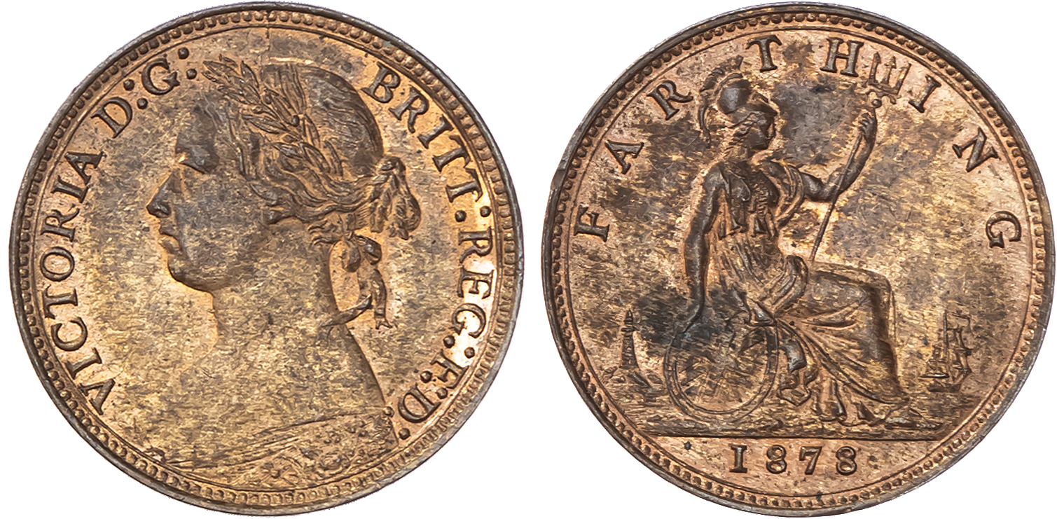 Victoria (1837-1901) Farthing, 1878.