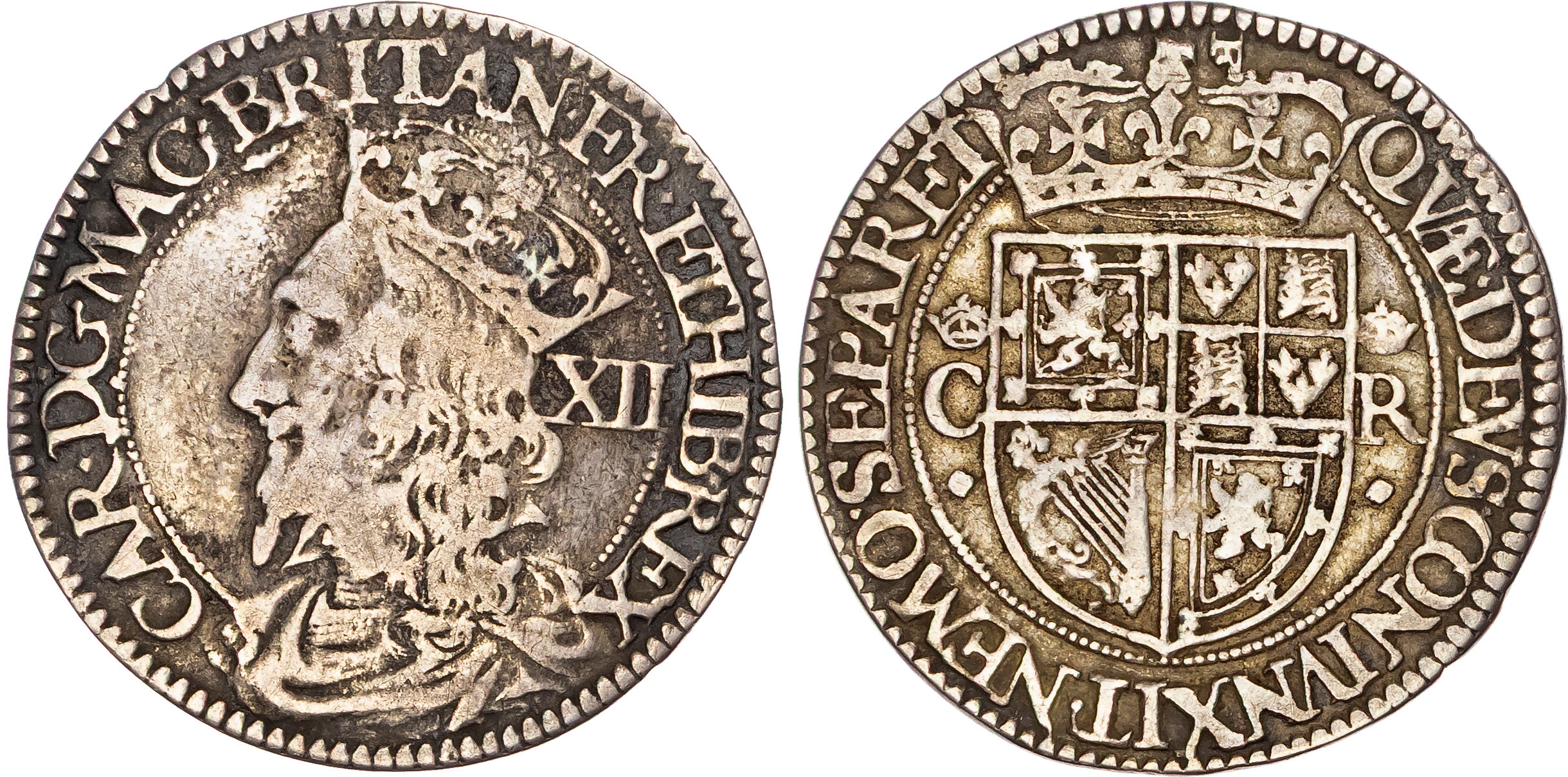 Scotland, Charles I (1625-1649), AR Twelve Shillings, Third Coinage (1637-42), Type III (Falconer’s First Issue).