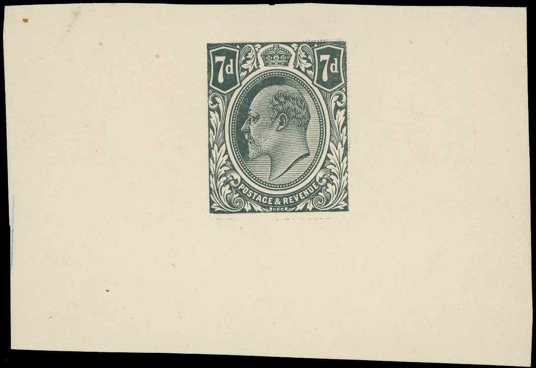 1911 7d colour trial in slate-grey on...