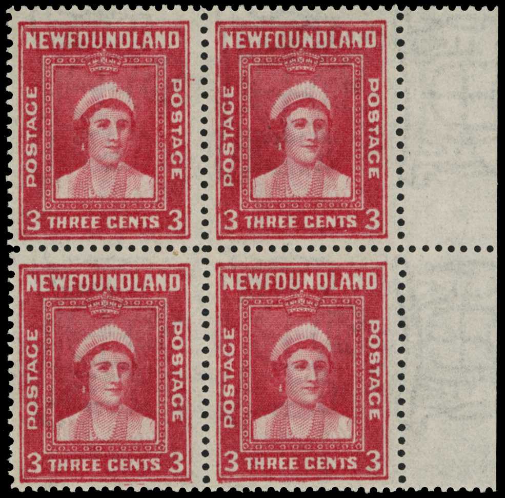 1941-4 Second Resources 3ct carmine perf...