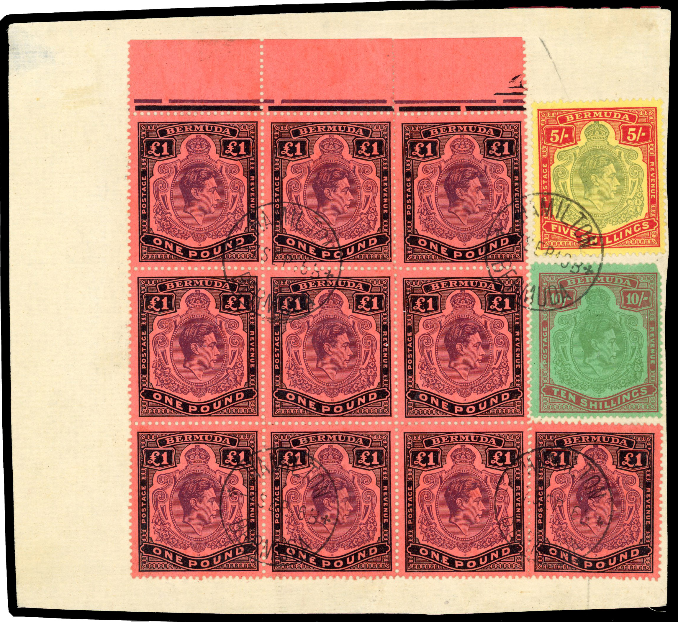 Bermuda SG 121c block used