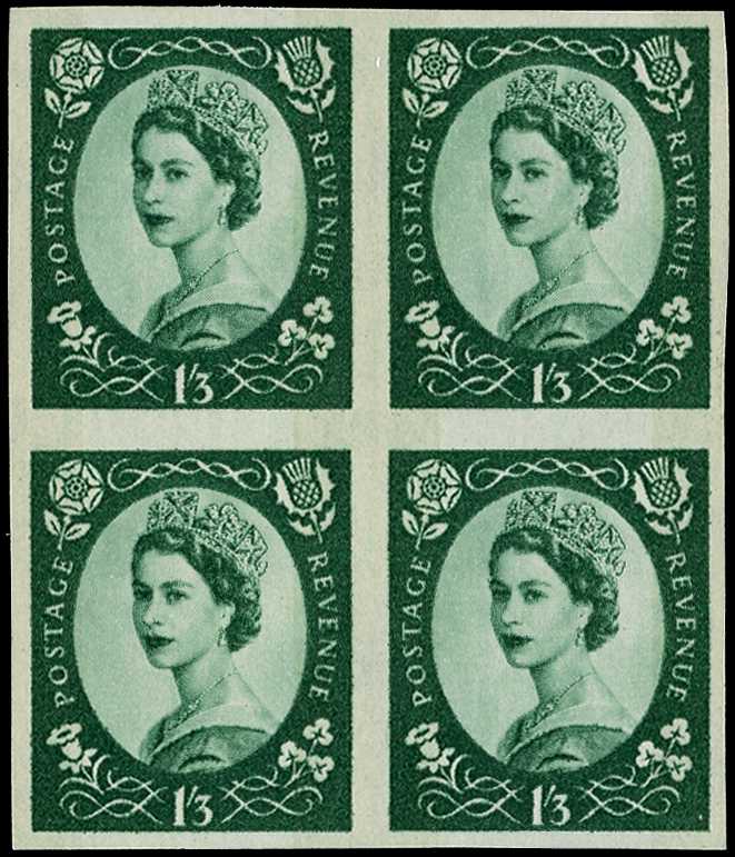 1960-67 1/3d green (Wmk Multiple...