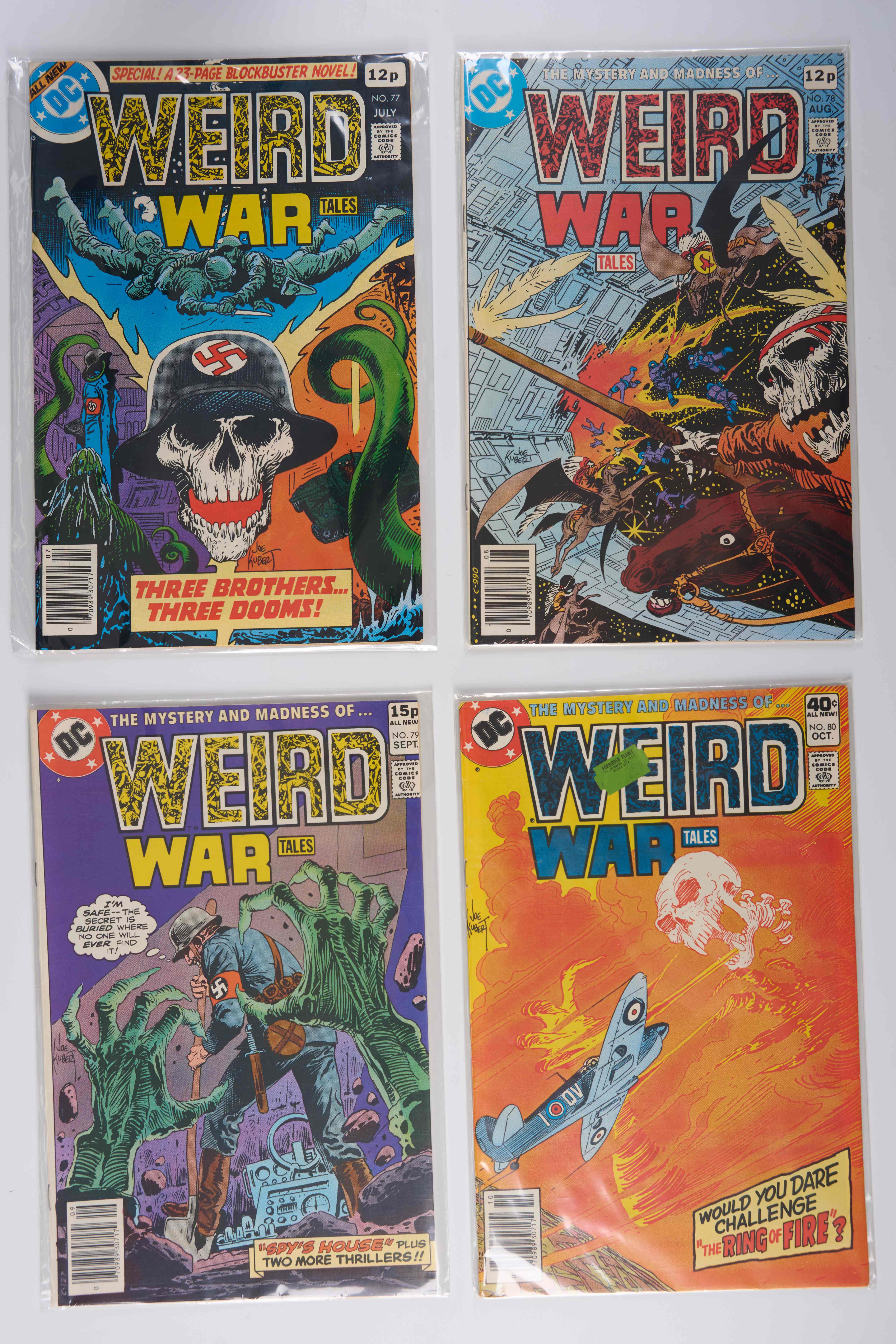 Weird War Tales Incomplete Run #77-#119 Featuring 2nd Appearance of Creature Commandos (DC Comics, 1979-1983) Bundle of 33