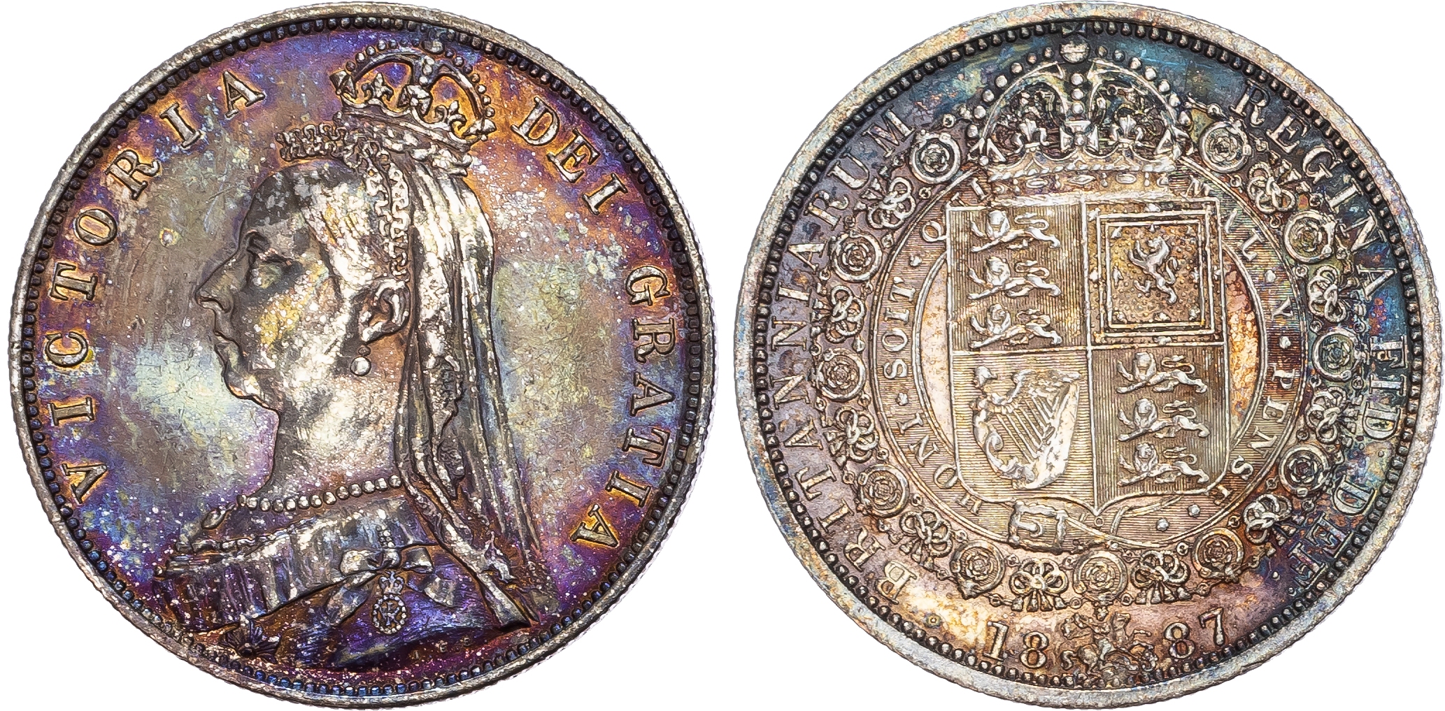 Victoria (1837-1901) Currency Set 1887.