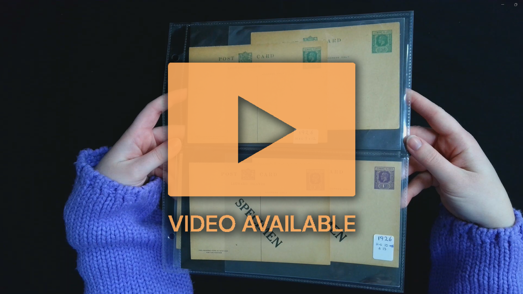 Leeward Islands Postal Stationery collection