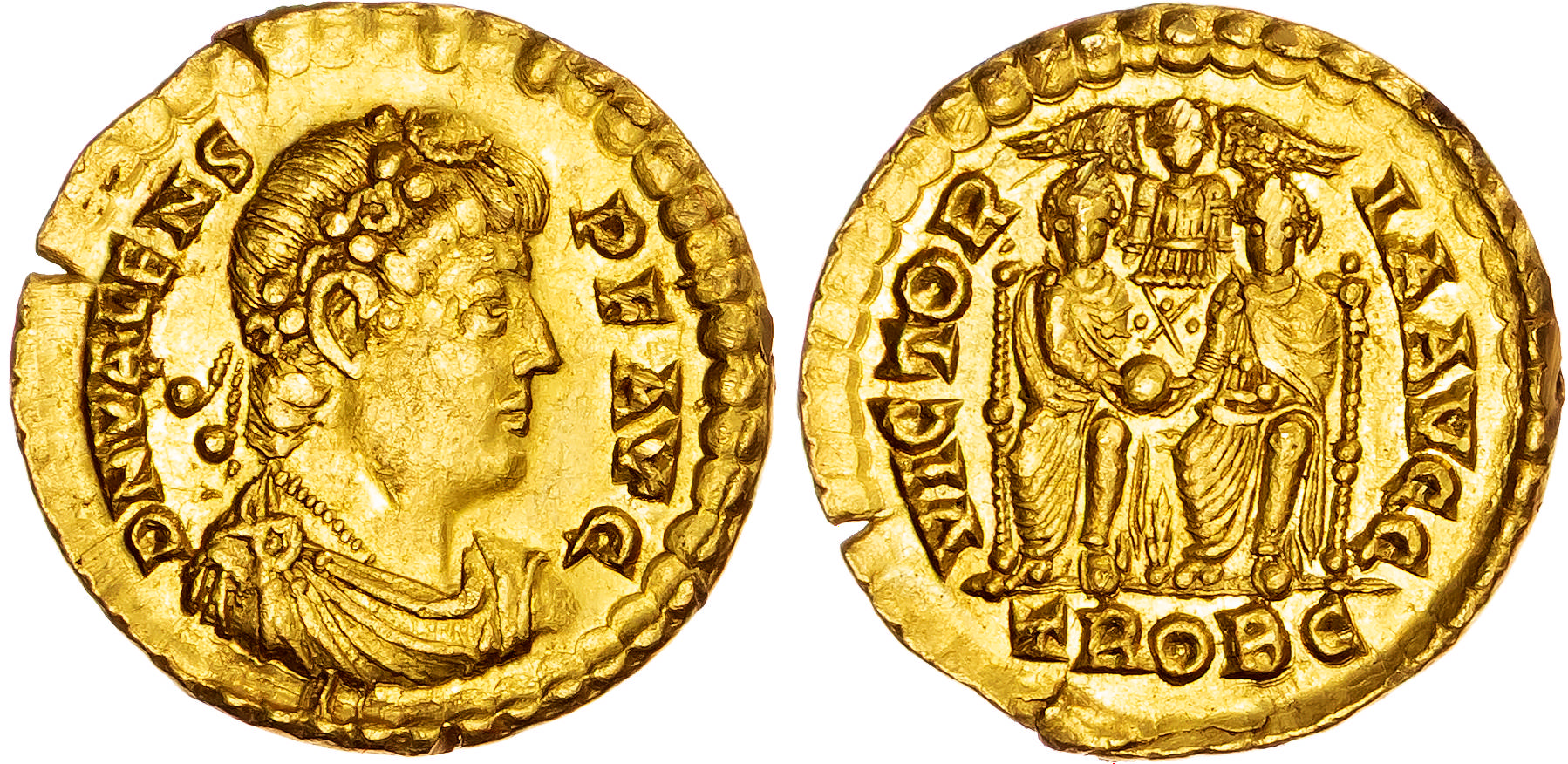 Valens (AD 364-378) AV Solidus, Trier, AD 375-378, 4.47g.