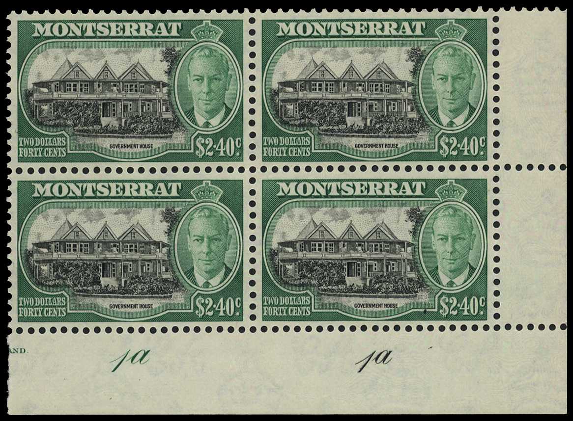 1951 $2.40 black and green, lower right...