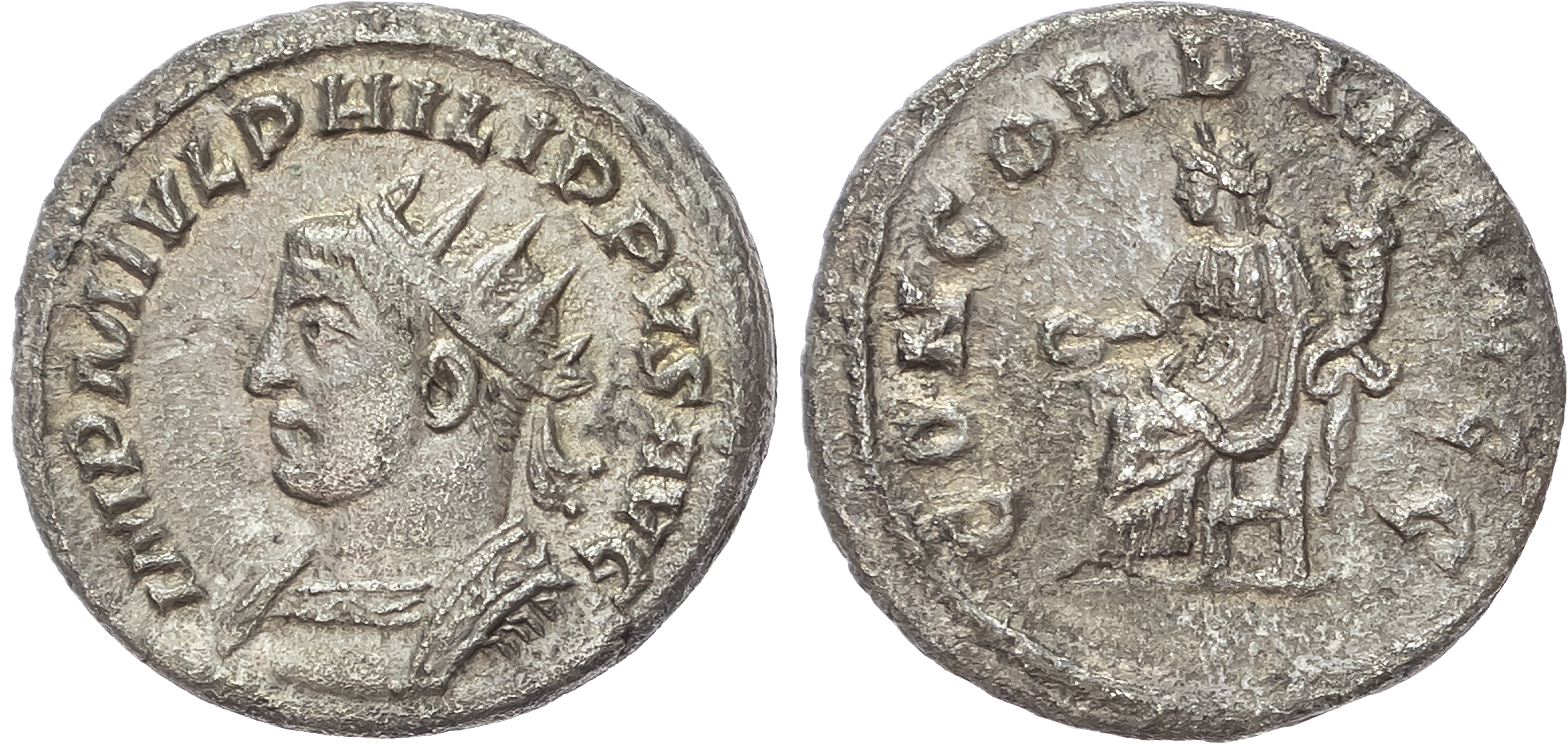 Philip I (AD 244-249) AR Antoninianus, Antioch, 4.30g. 