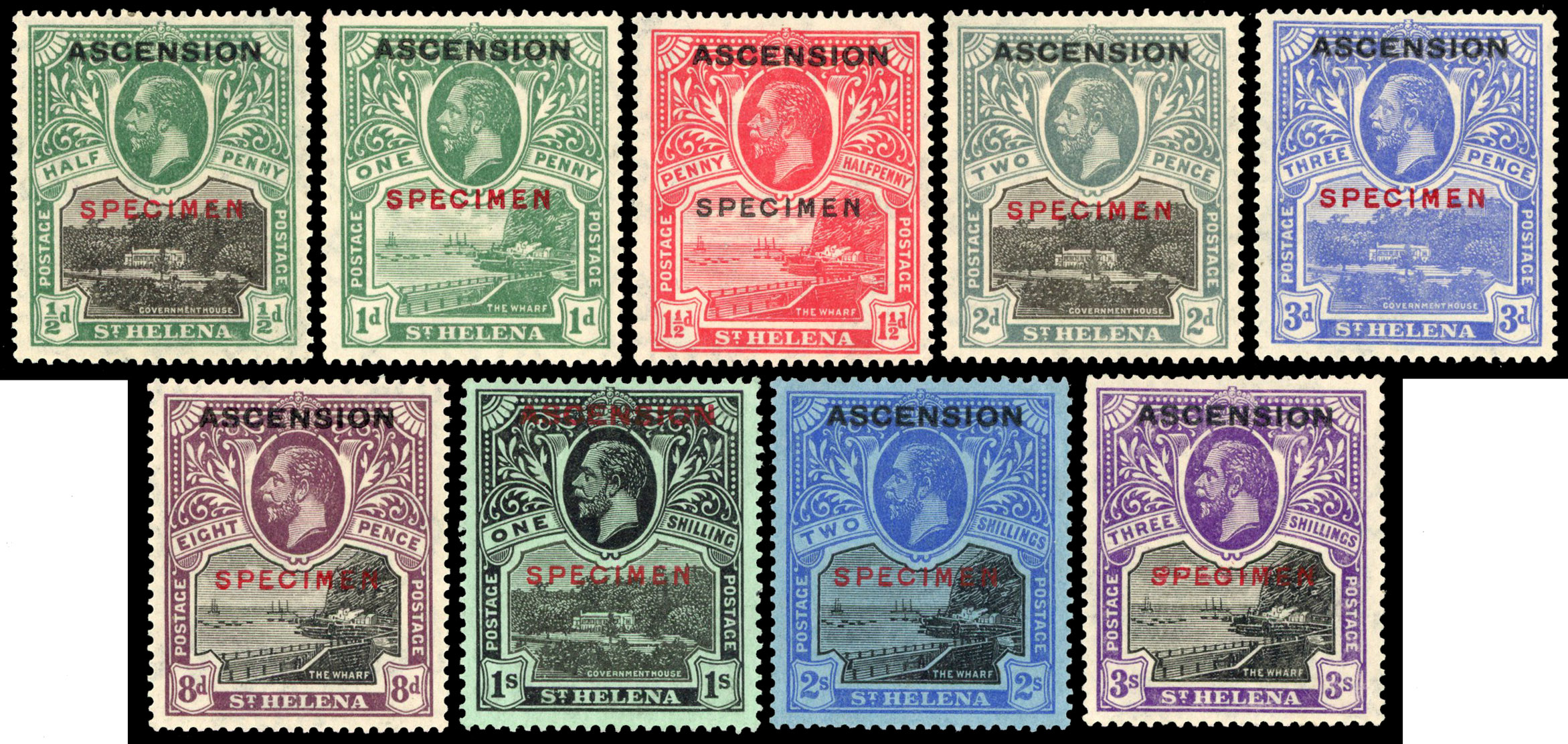 Ascension SG 1s-9s Specimens