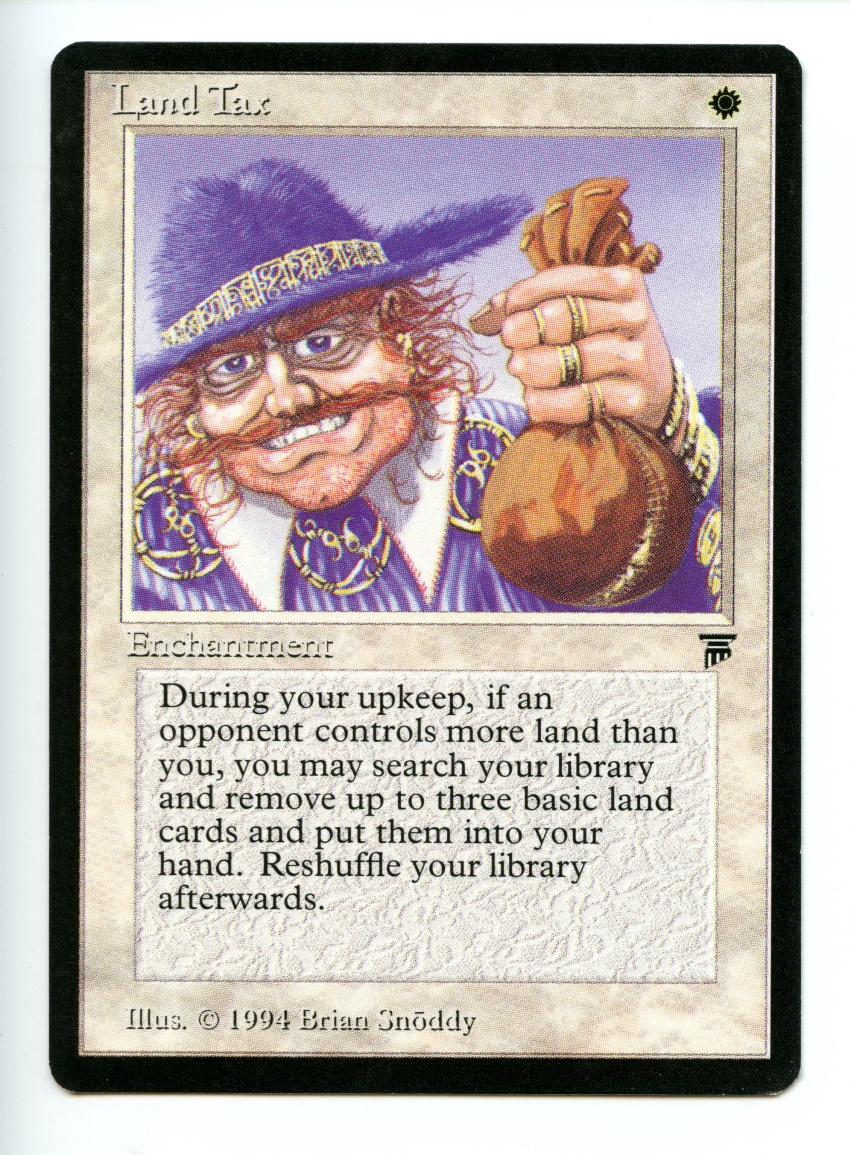 Magic The Gathering - Land Tax - Legends - Lightly Played Condition 