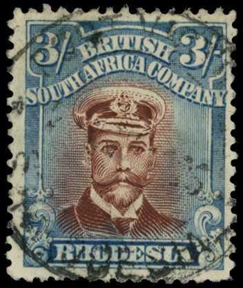 1922-4 3/- Head Die IIIB, perf 14, white...