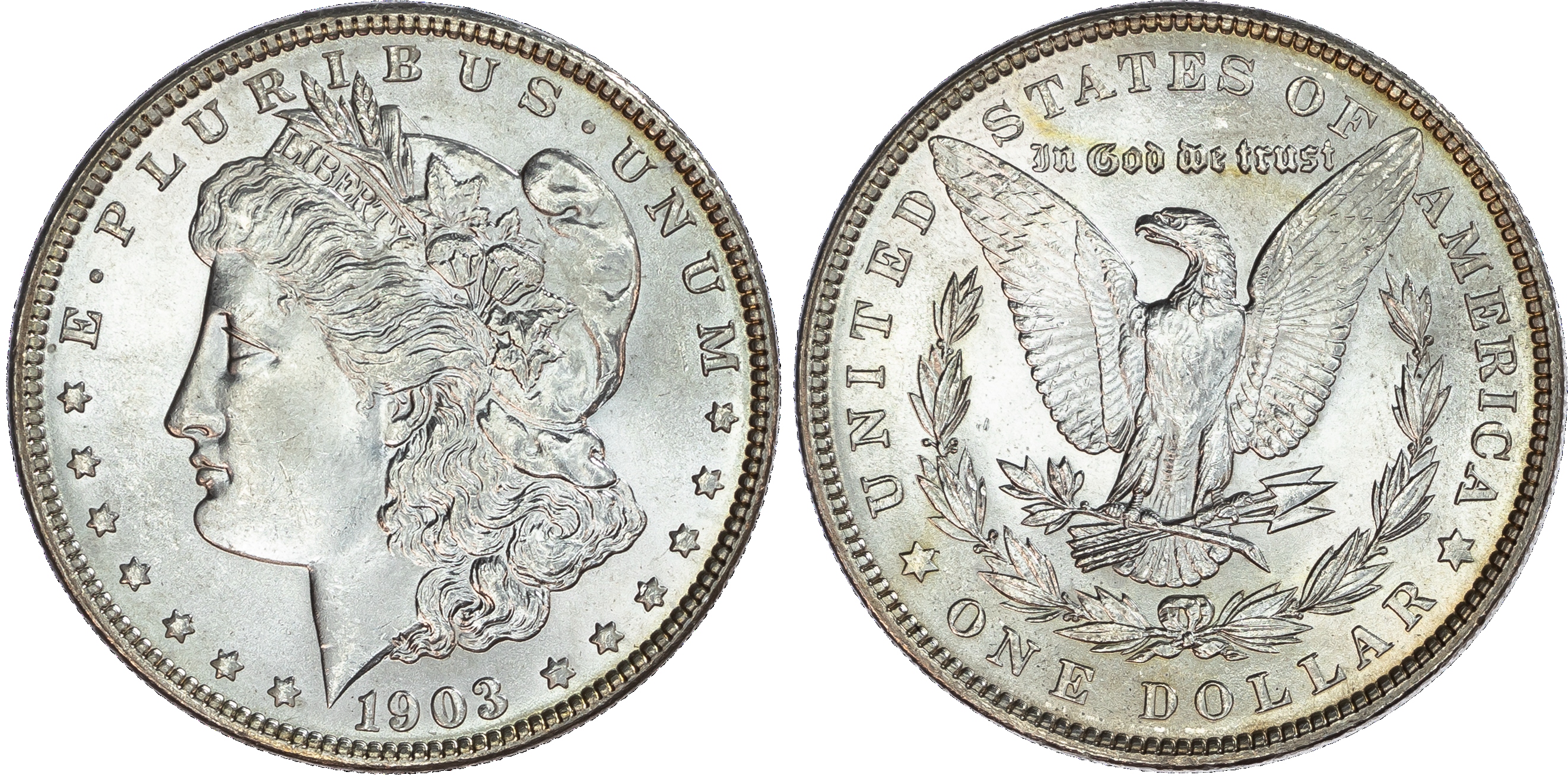 USA, silver Morgan Dollar, 1903, Philadelphia, 26.75g.