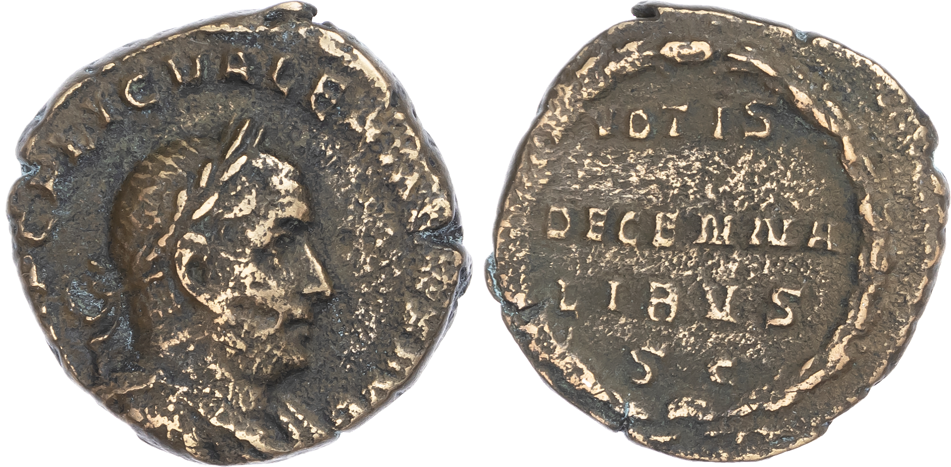 Valerian (AD 253-60) AE Sestertius, Rome, AD 253-254, 15.94g.