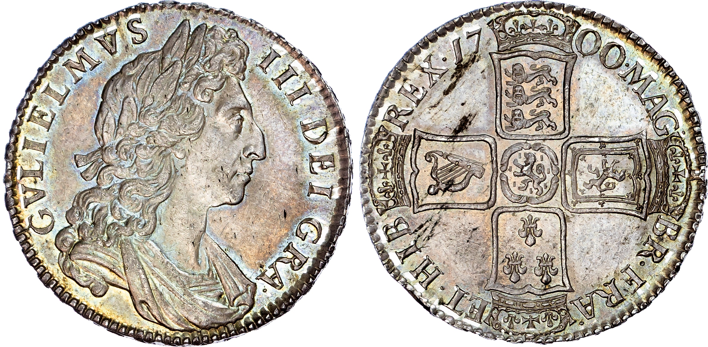 William III (1694-1702), Halfcrown, 1700