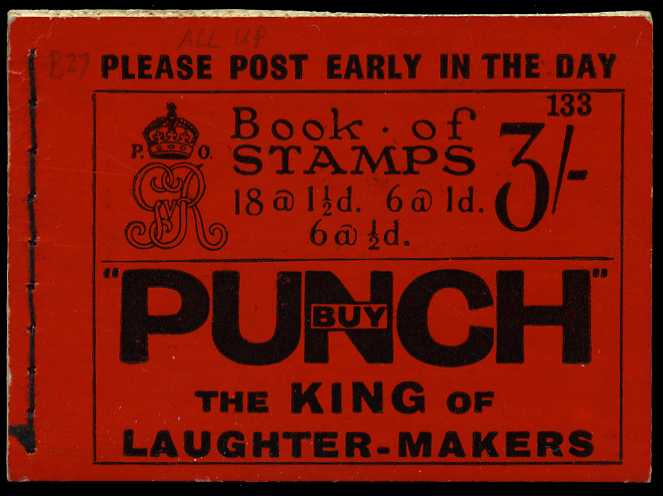 1927 (December) 3/- booklet (#133), most...