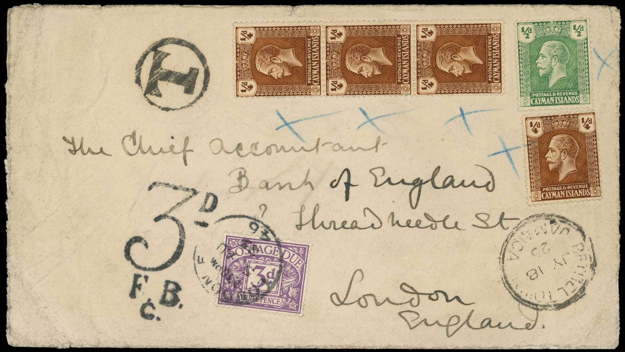 1935 A complicated cover! Originally sent...