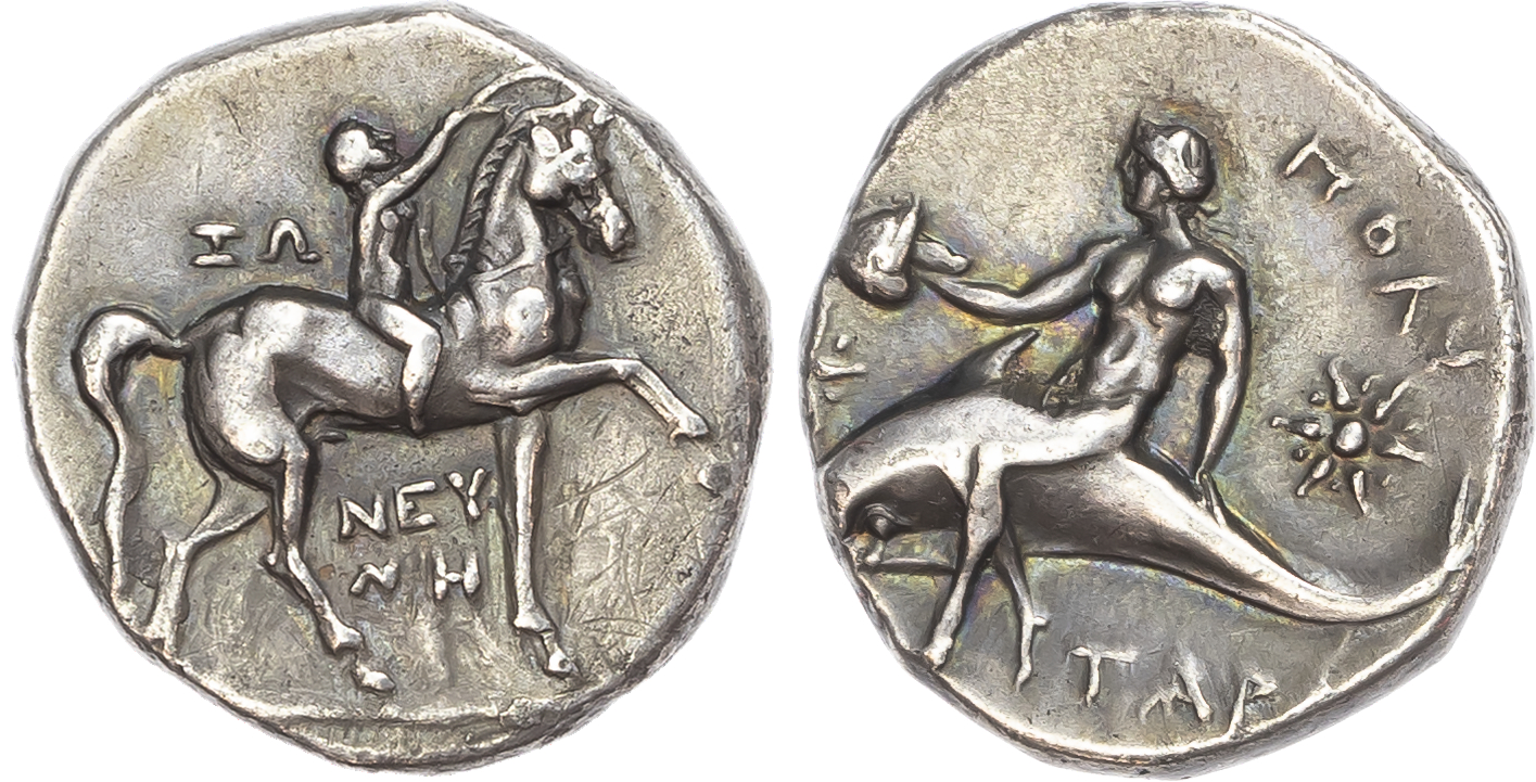 Calabria, Tarentum (280-272 BC) AR Nomos, 6.35g. 