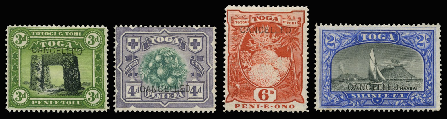 1897 Pictorial 3d black and yellow-green, 4d green...