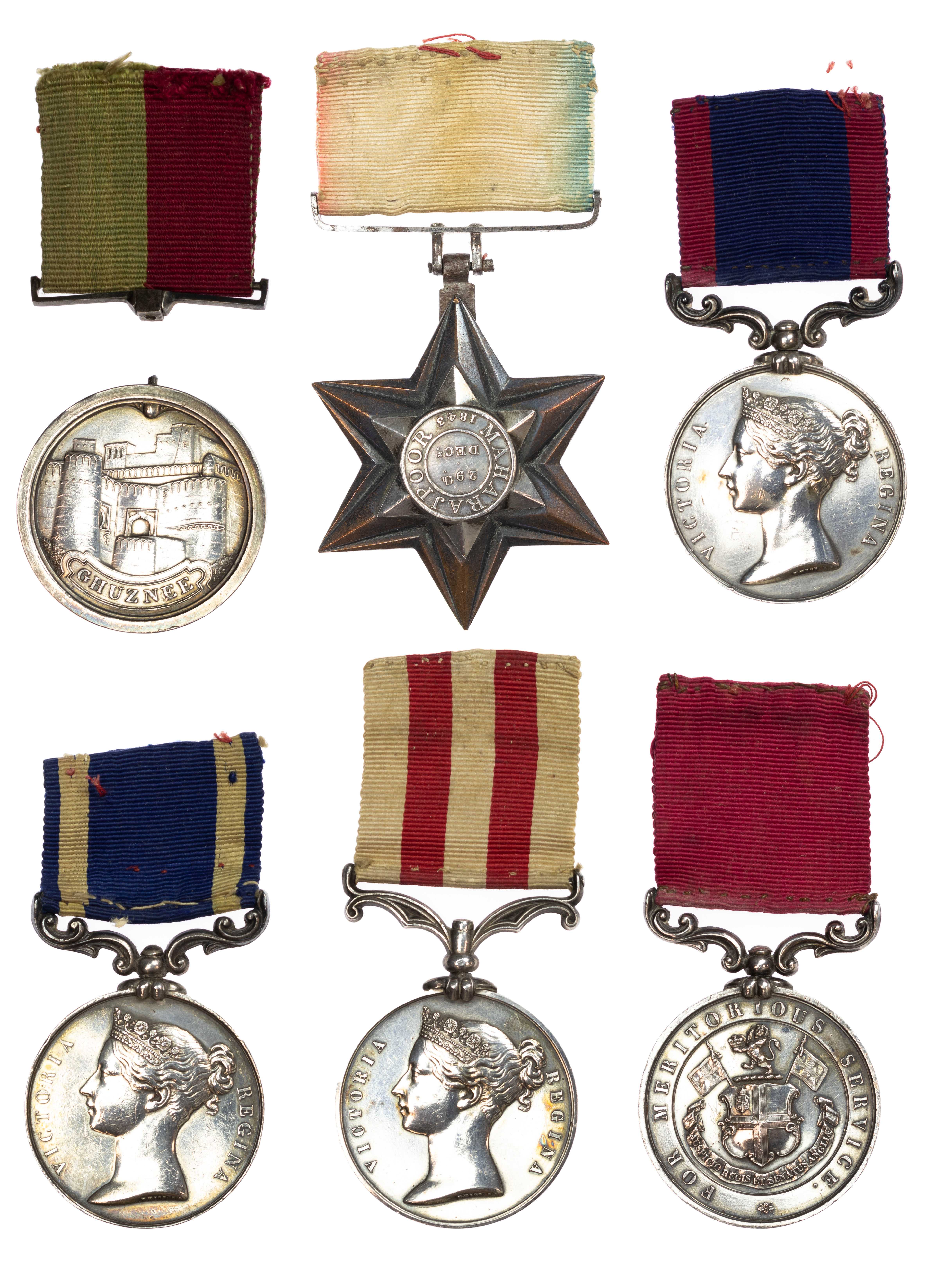 Ghuznee to the Indian Mutiny, Indian Army Meritorious Service Group of 6 to Rough Rider and Farrier Serjeant John Smith