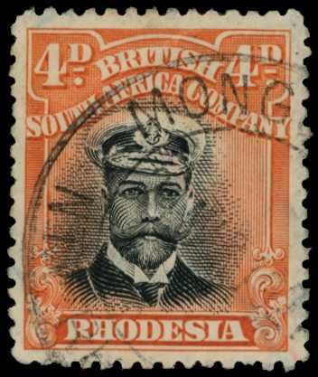 1913-7 4d Head Die I, perf 14. Fine used...