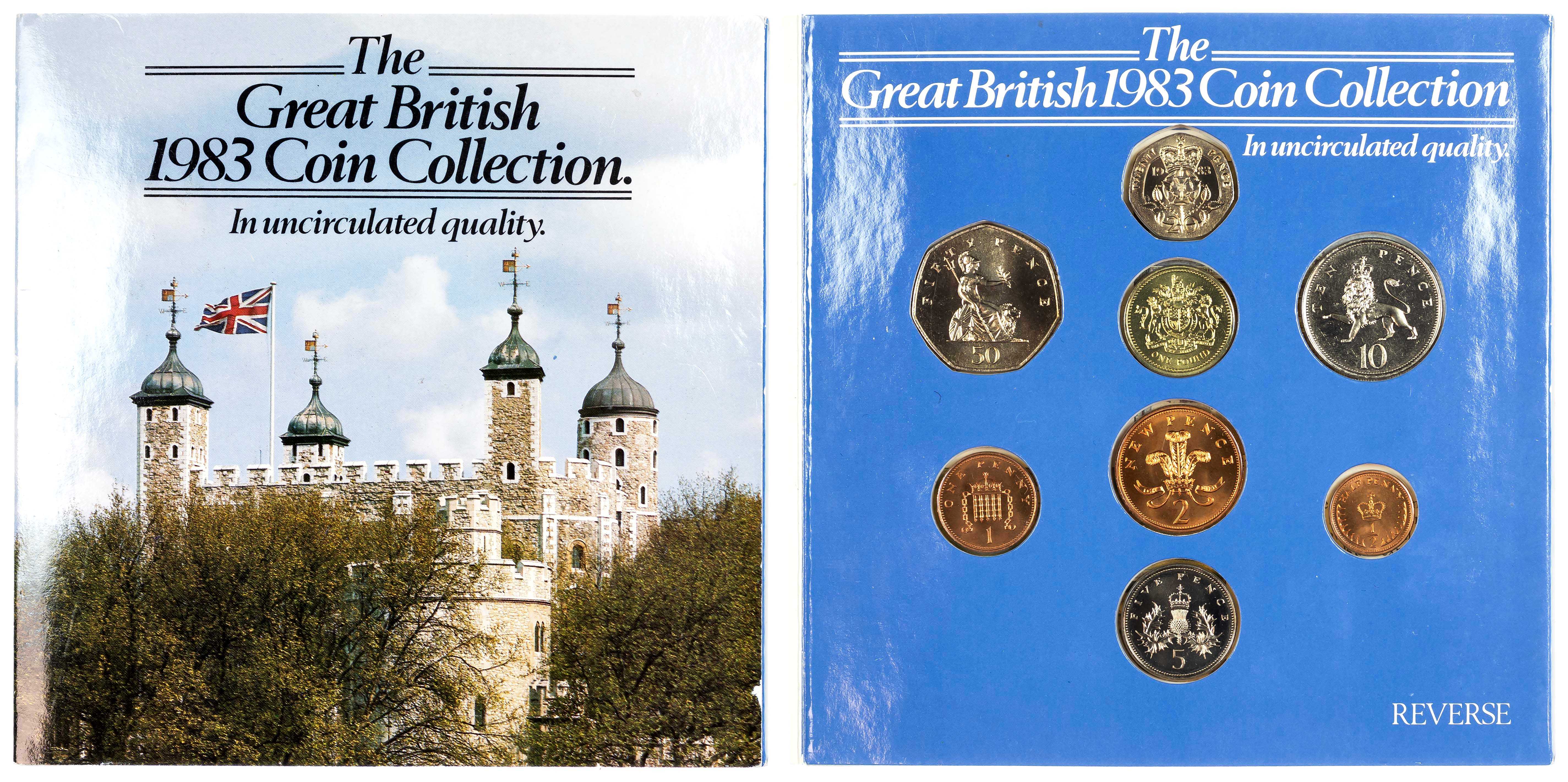 Elizabeth II (1952-2022), Uncirculated “Martini” set, 1983