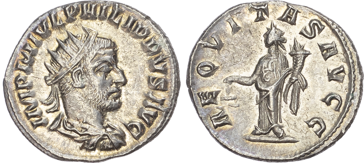 Philip I (AD 244-249) AR Antoninianus, Antioch, AD 247, 3.67g. 