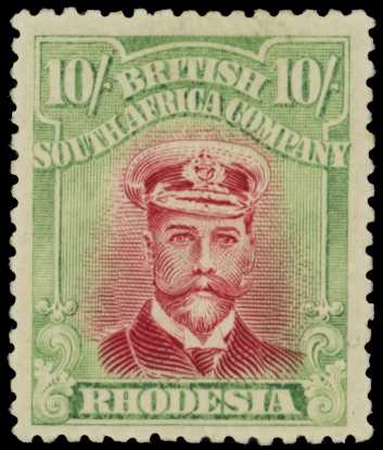 1922-3 10/- Head Die IIIB, perf 14. Large...