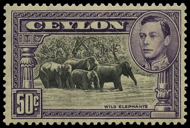 1938-49 50ct black and mauve perf...