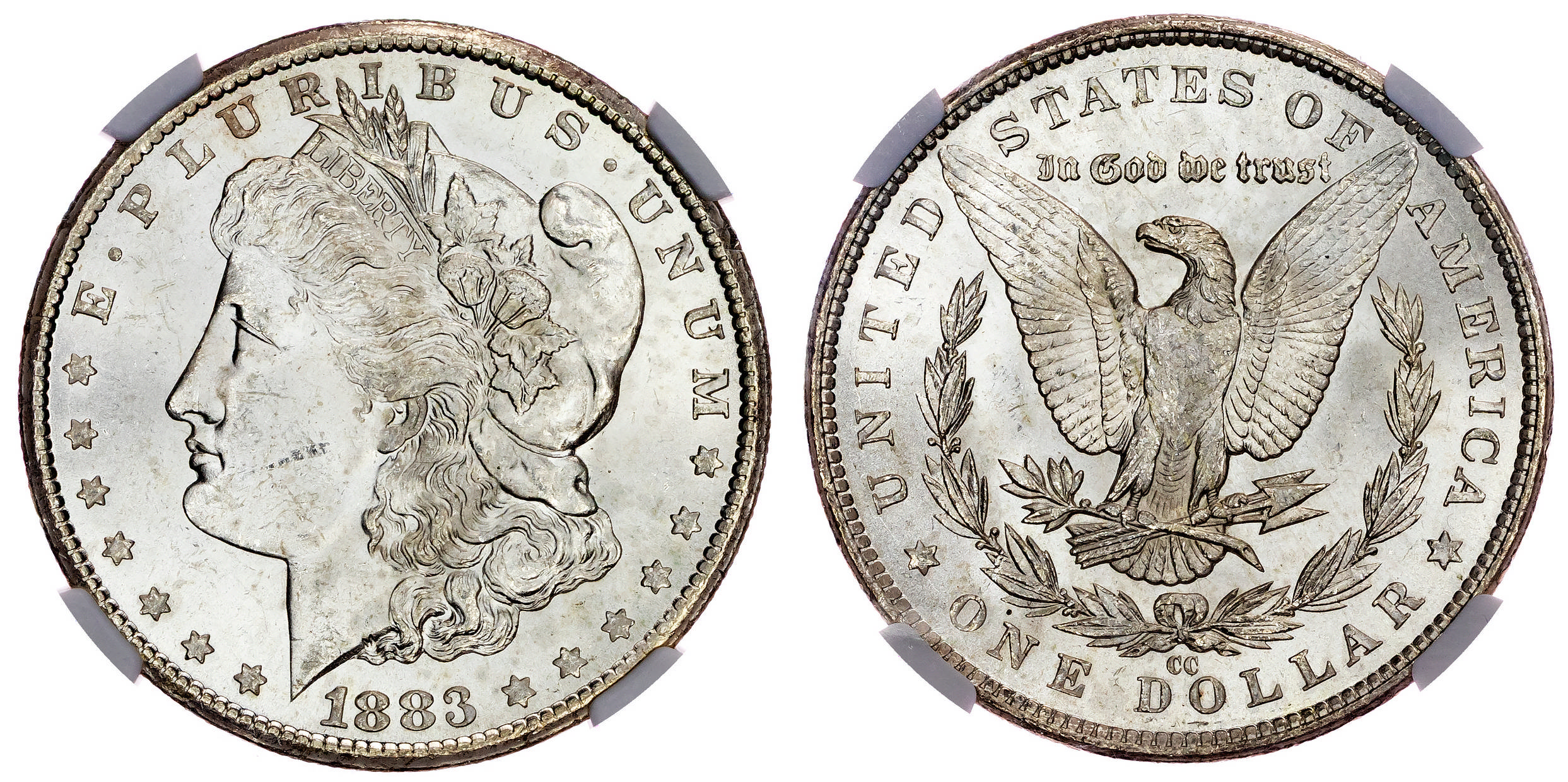 USA, silver Morgan Dollar, 1883, Carson City - MS 63