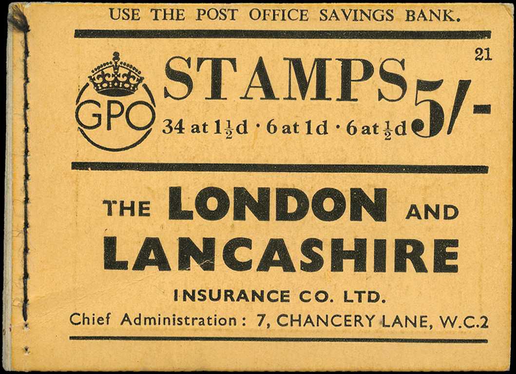 1942 (Mar) 5s. booklet, (Edition 21) largely...