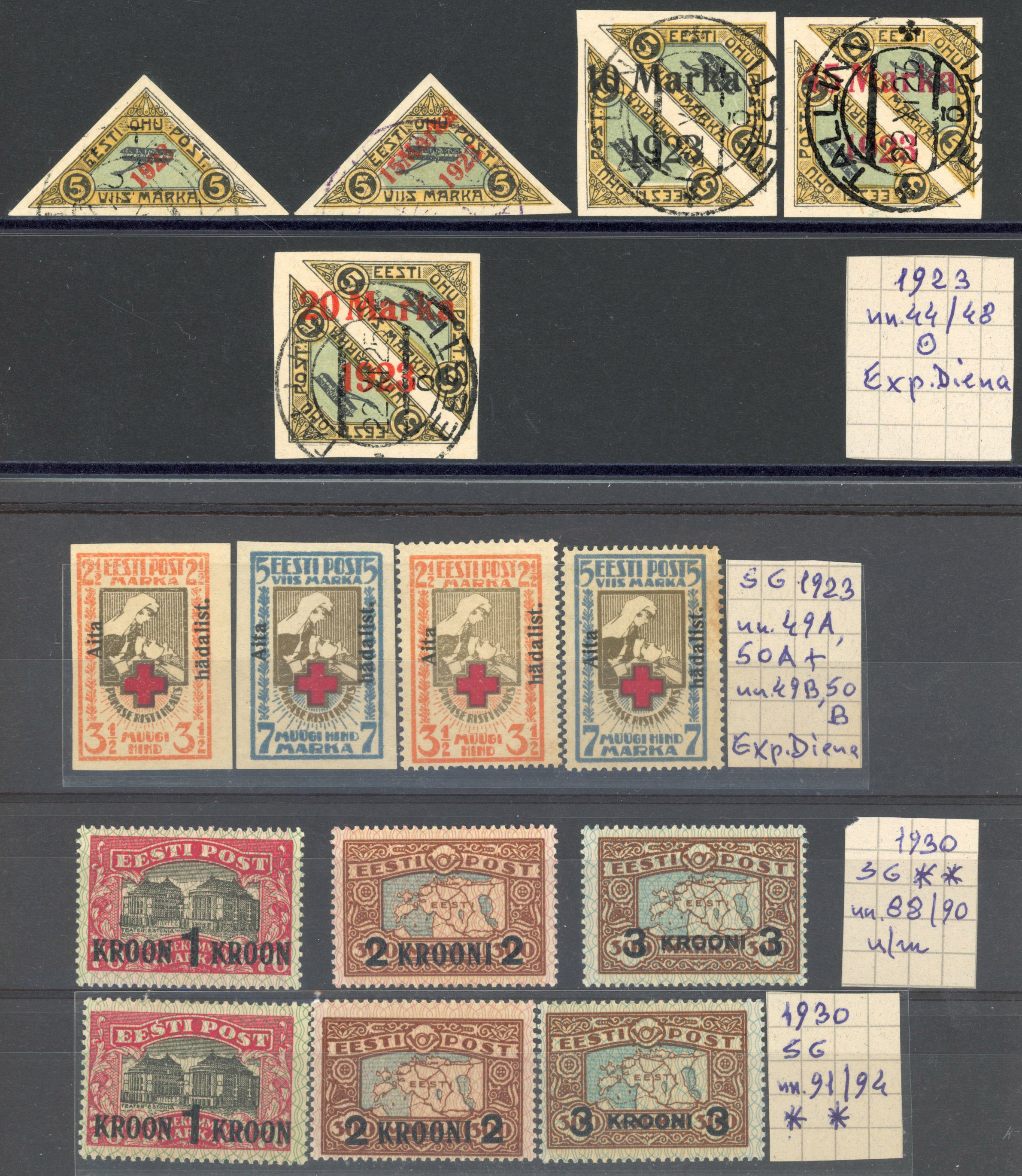Estonia Selection on stockcards