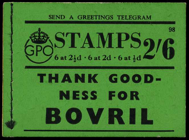 1942 (March) 2/6d booklet (#98), 2d pane...