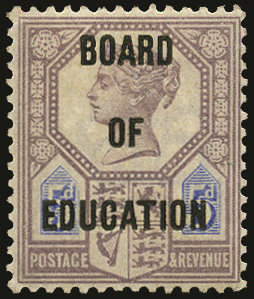 SGO81 1902 5d Board of Education unused o.g.