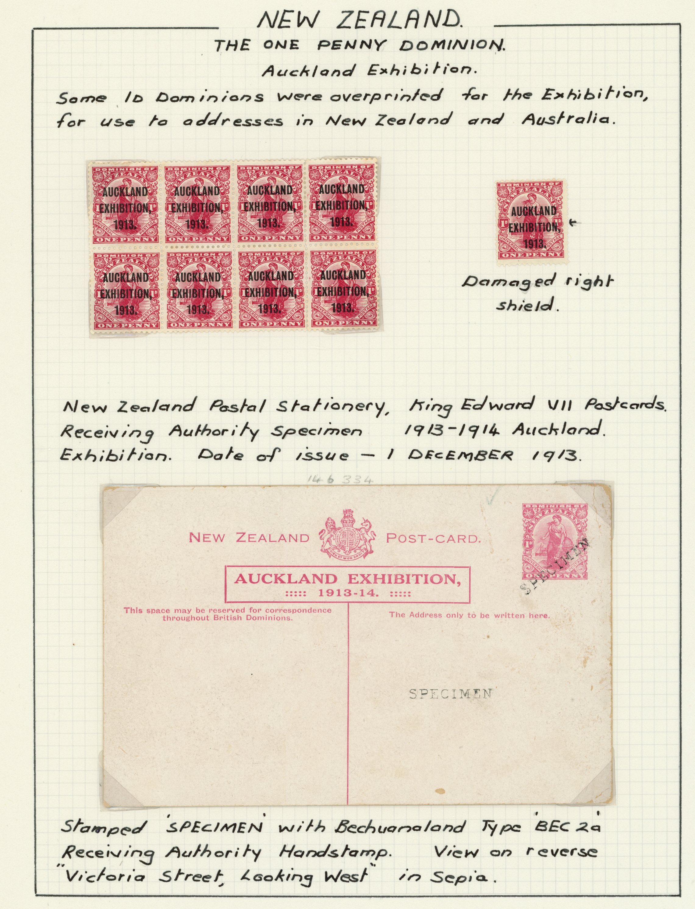 1909-27 1d Dominion overprints collection...