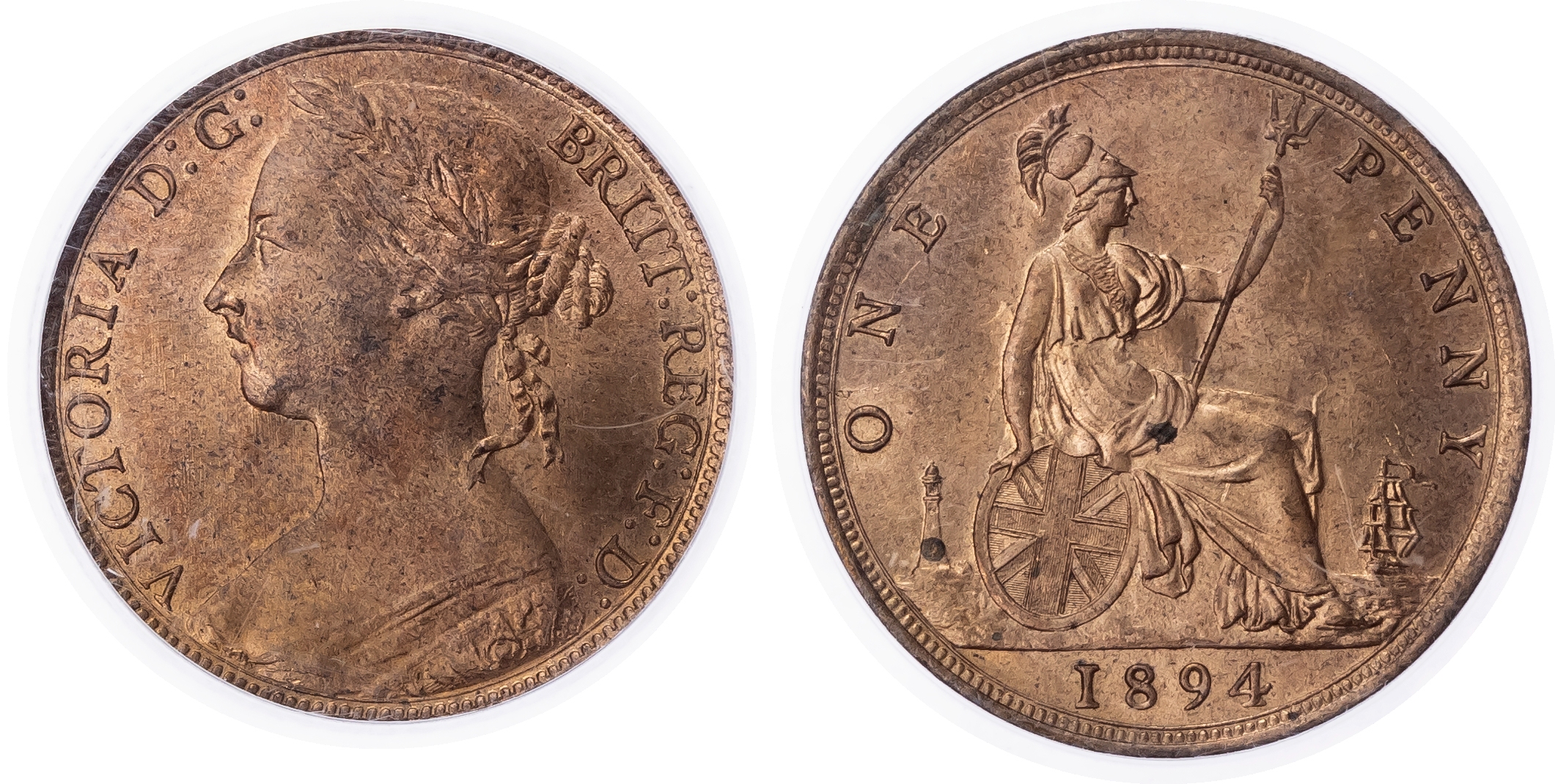 Victoria (1837-1901), Bronze Penny, 1894, CGS 80