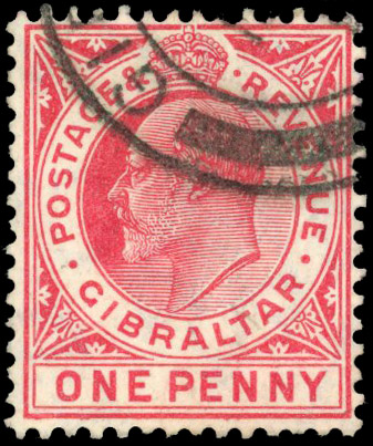 1906-11 MCA 1d carmine, variety ‘WATERMARK INVERTED’, fine used