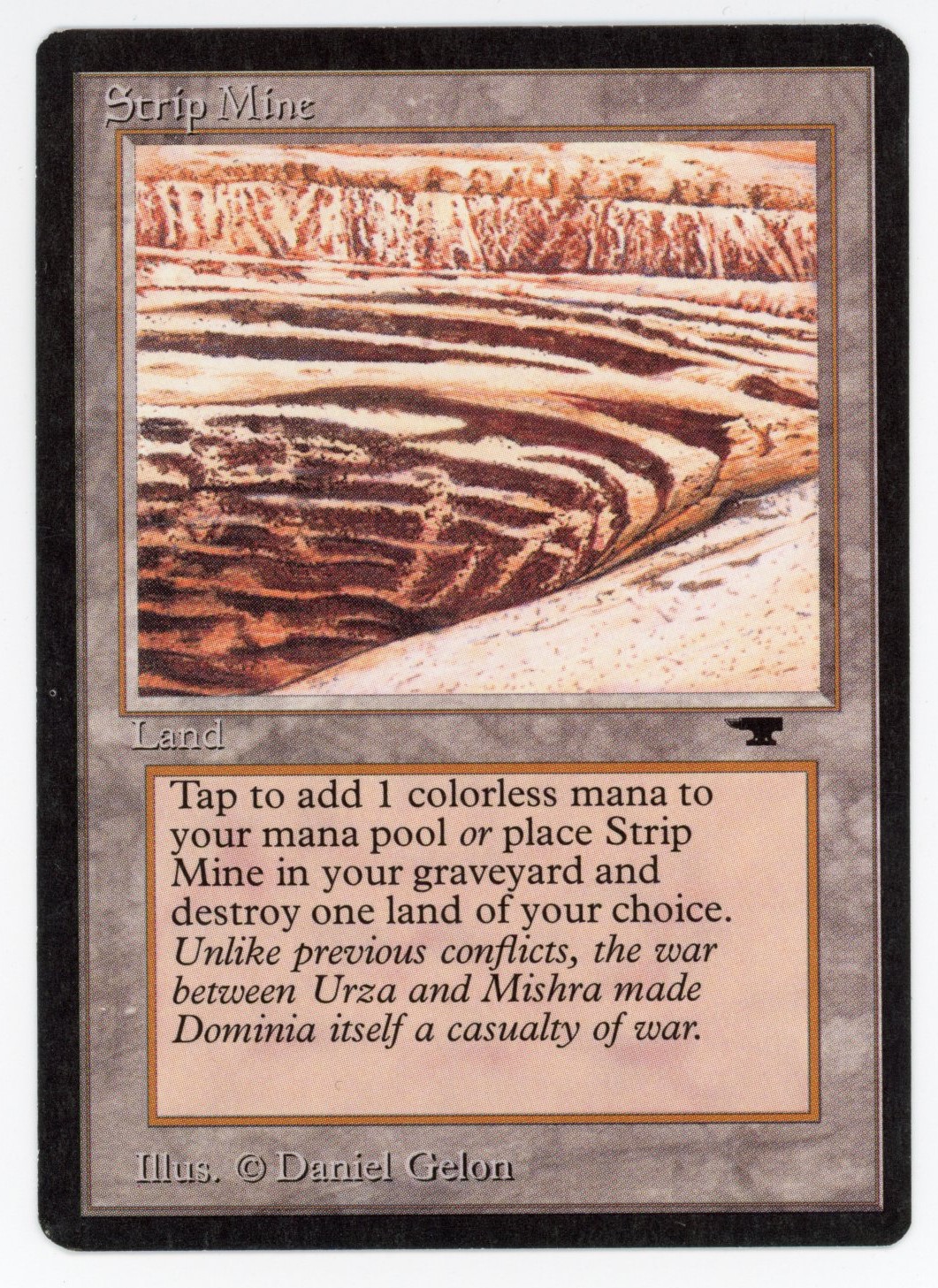 Magic The: Gathering  - Strip Mine  - Antiquities  - Lightly Played 