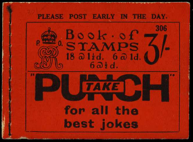 1935 (December) 3/- booklet (#306). Perfs...