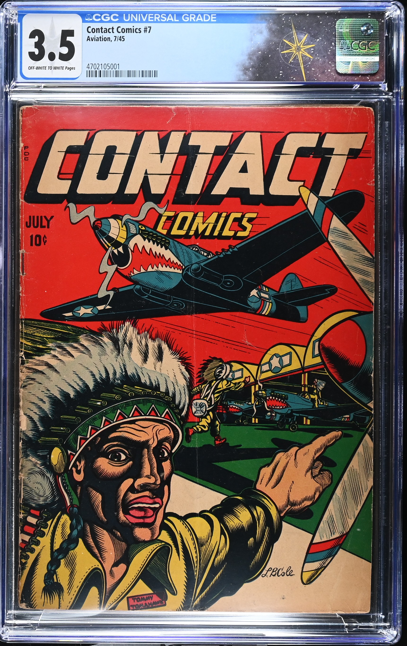 Contact Comics #7 (Aviation Press, 1945) CGC 3.5