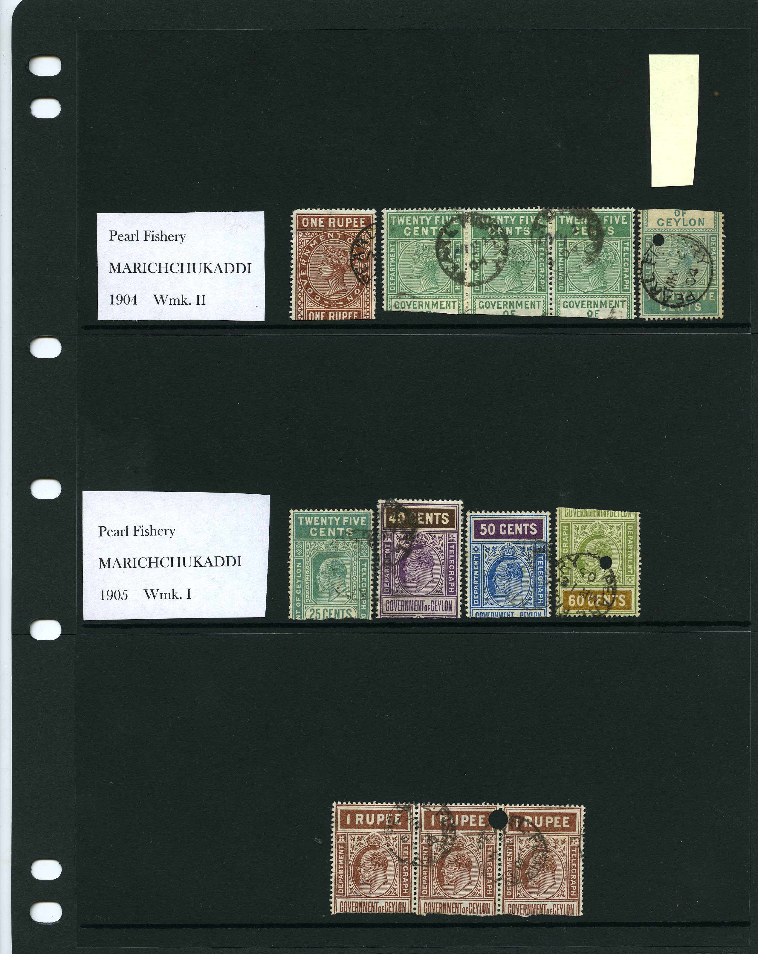 1904-6 Pearl Fishery CDSs. 1904 on Victoria...