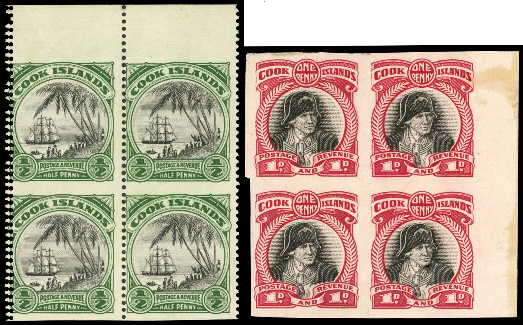 Cook Islands 1932 selection of varieties